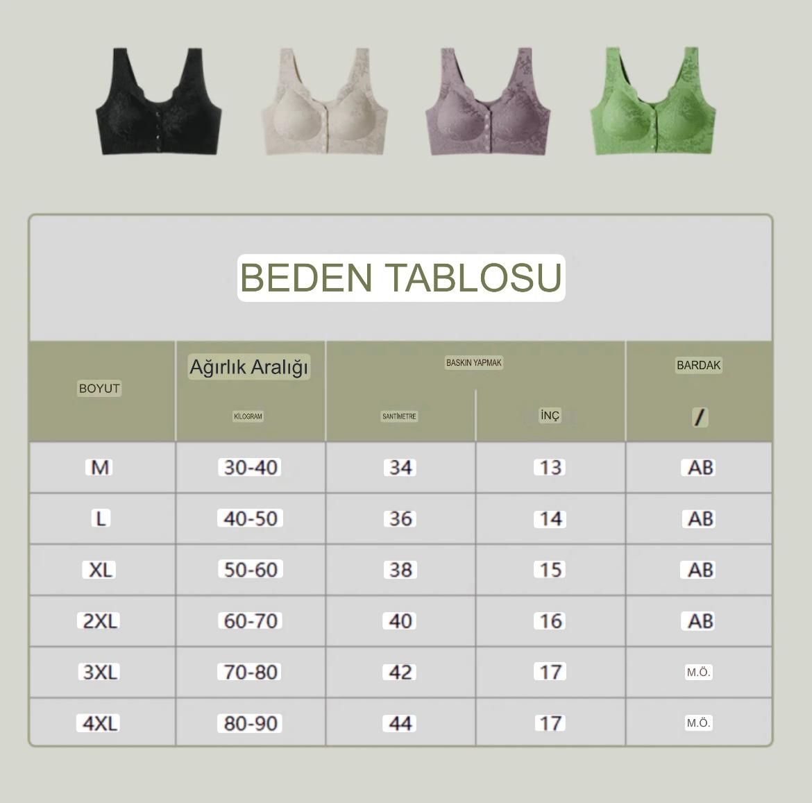 Konforlu Ön Tokalı ve Telsiz Dikişsiz Sütyen
